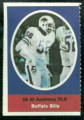 1972 Sunoco Stamps      067      Al Andrews DP